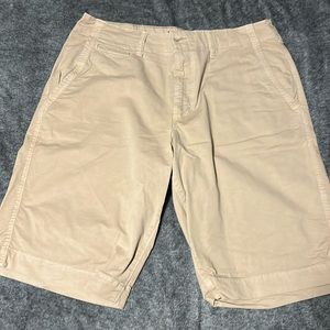 American eagle longer length beige shorts